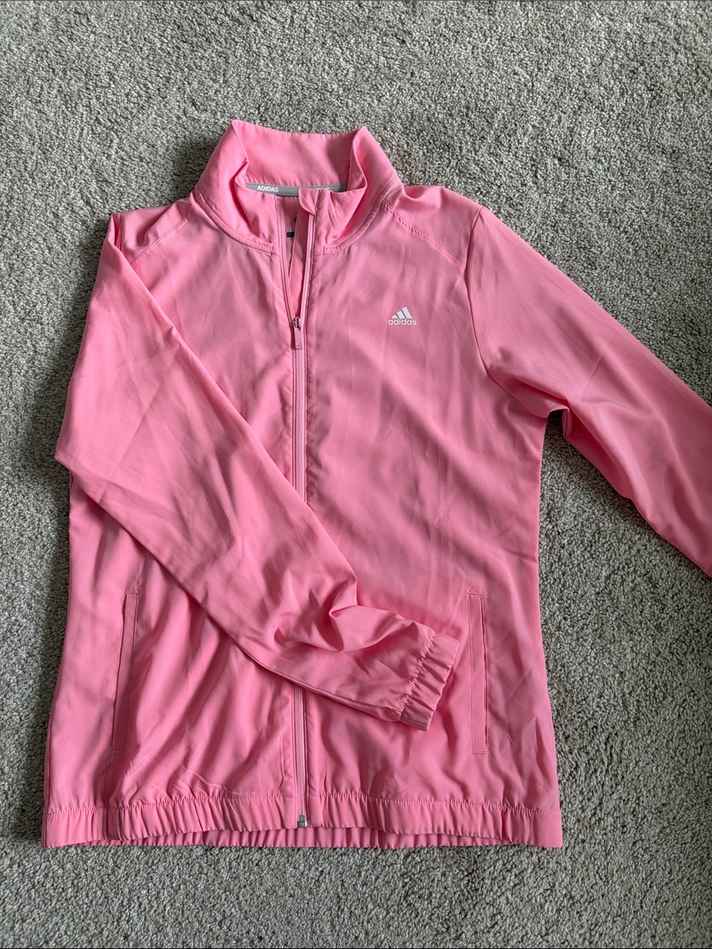 adidas Pink Lightweight Half-Zip Active Jacket